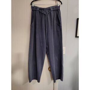 Cotton Stuff classics 100% cotton wide leg pants with drawstring waist. Size wom
